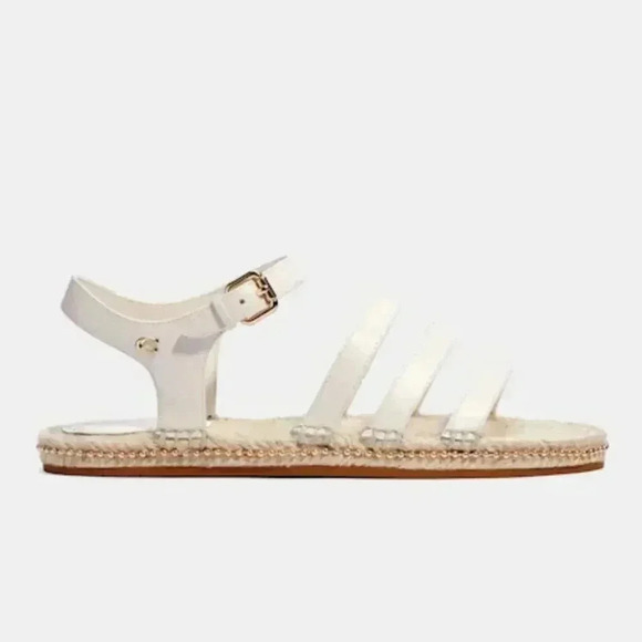 Coach Carissa Espadrille Size 9 Chalk Color - Picture 2 of 8